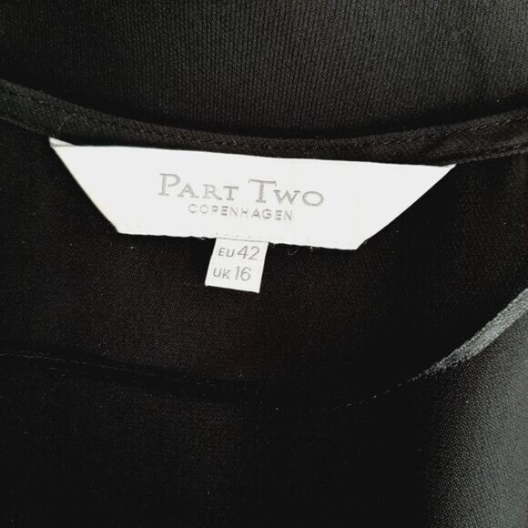 PART TWO \ Copenhagen Cobyl Fringe Hem Semisheer Tank Top Sz L | Eur 42 - Picture 6 of 8